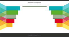 Desktop Screenshot of etiketten-vorlagen.de